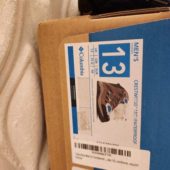 Columbia "Crestwood" Mid Waterproof Hiking boots. NIB. Size 13. Men's - Picture 6 of 14